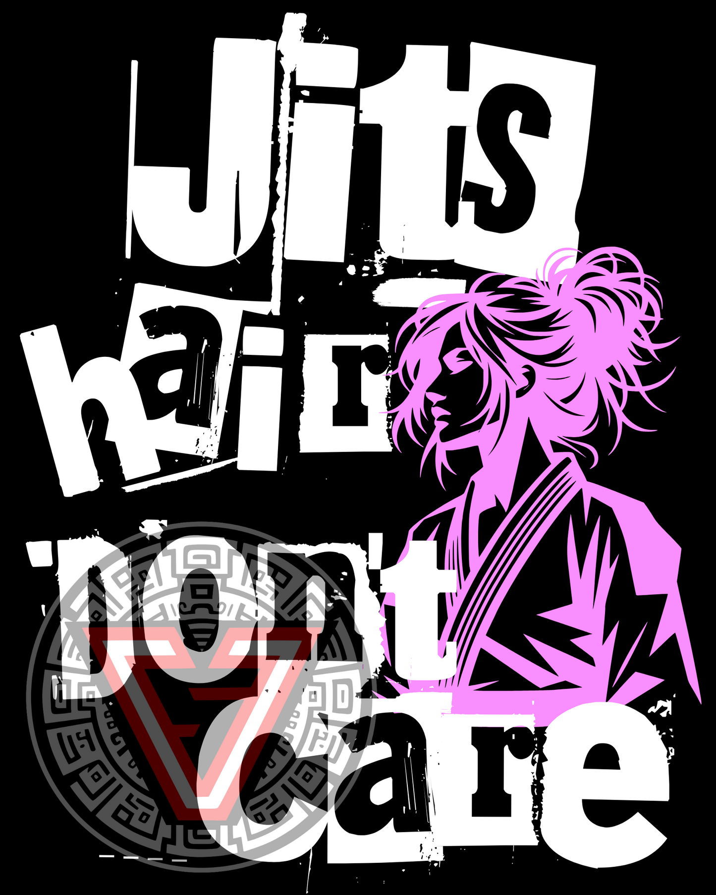 Jits Hair Don't Care - Stickers