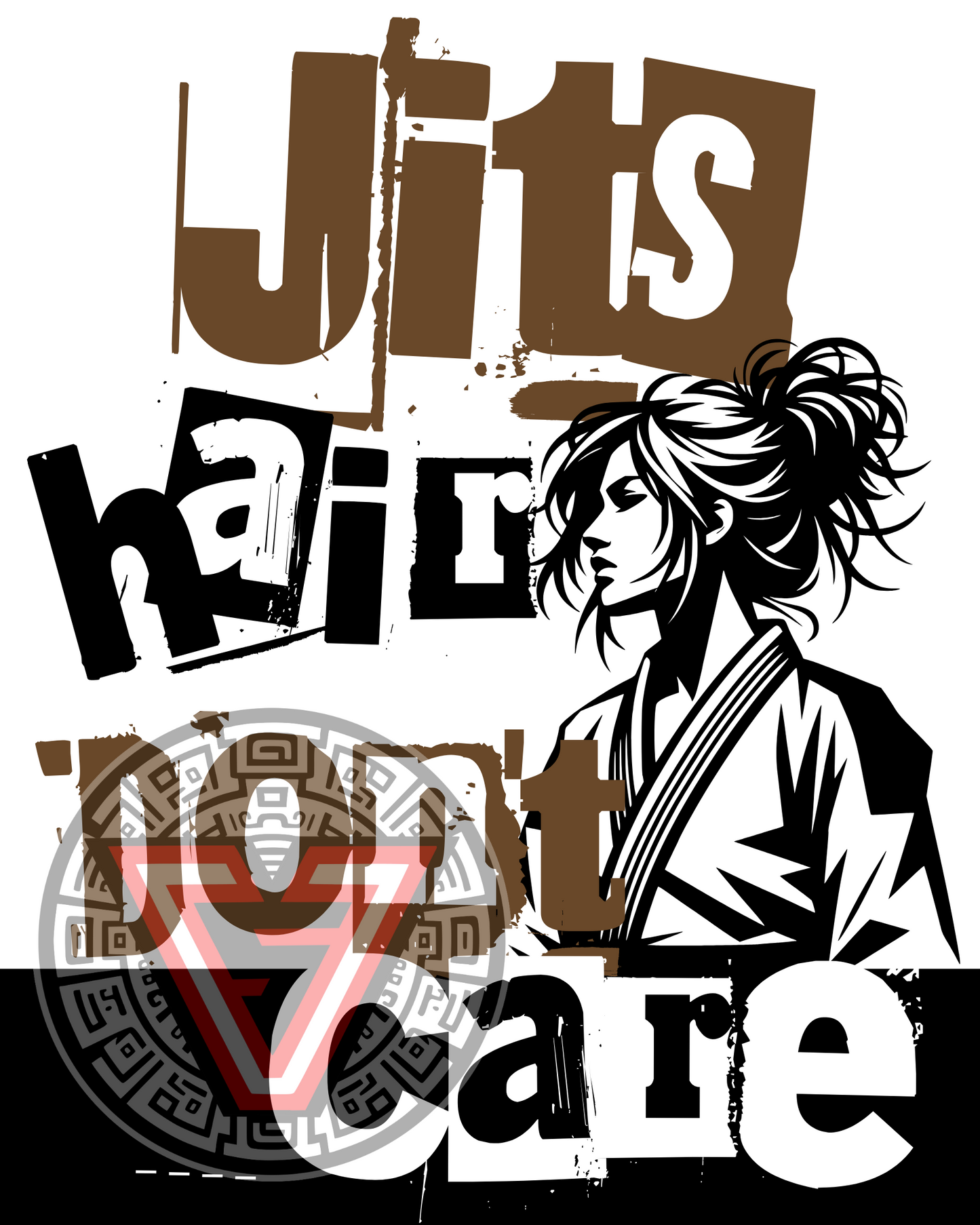 Jits Hair Don't Care - Stickers