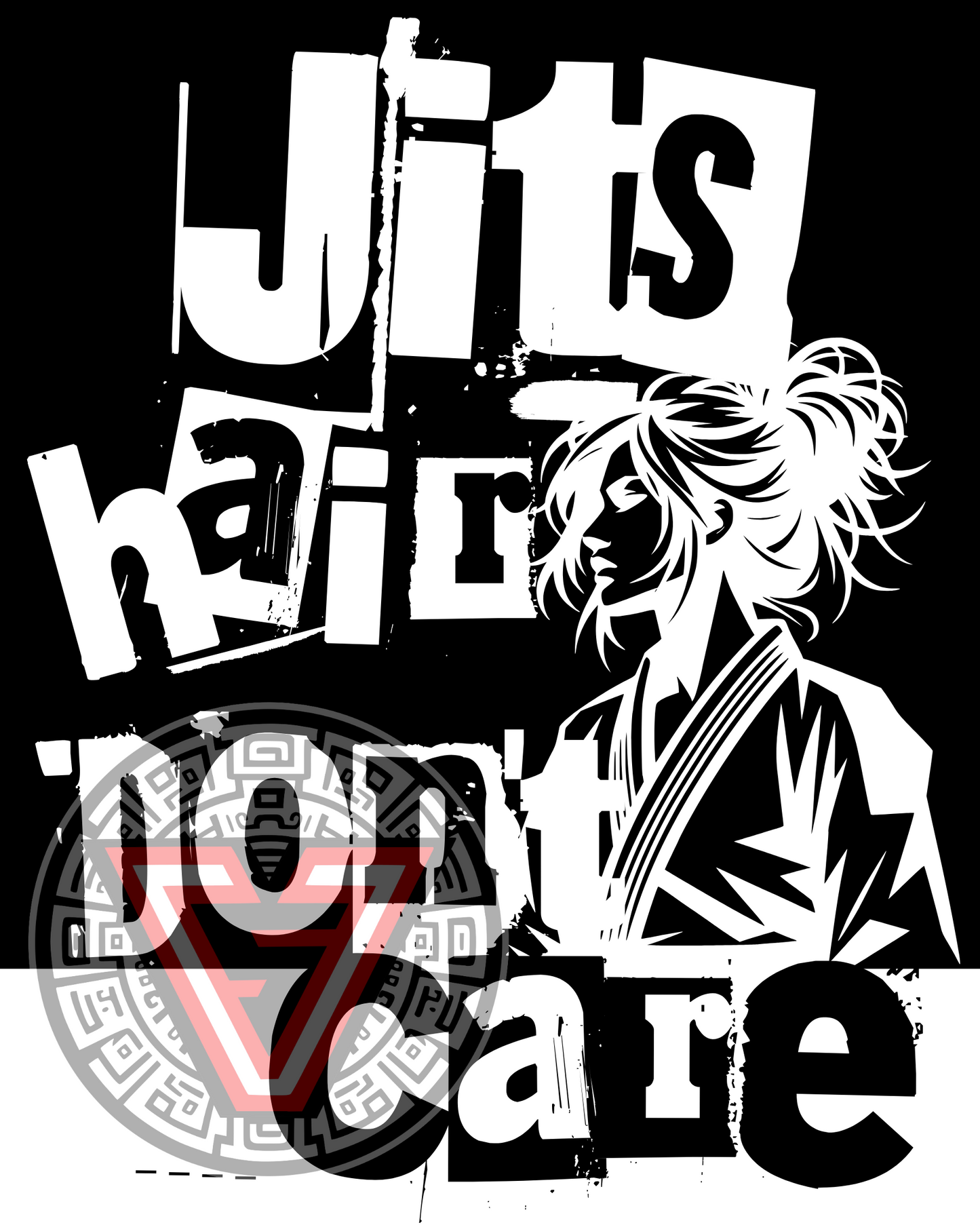 Jits Hair Don't Care - Stickers